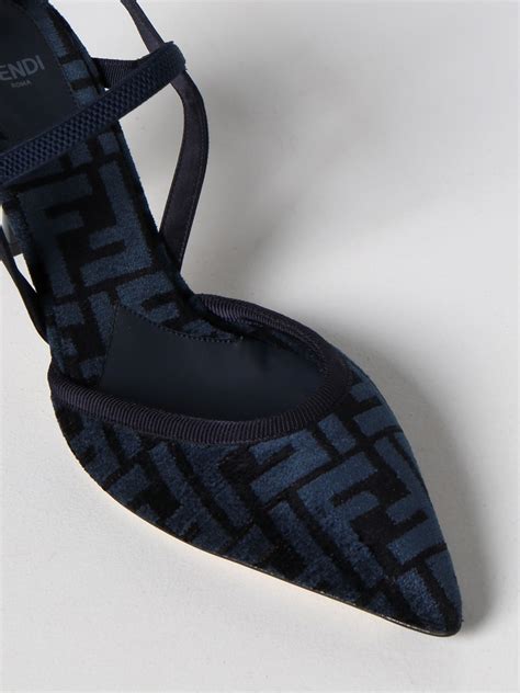 fendi high heels blue|fendi heeled boots.